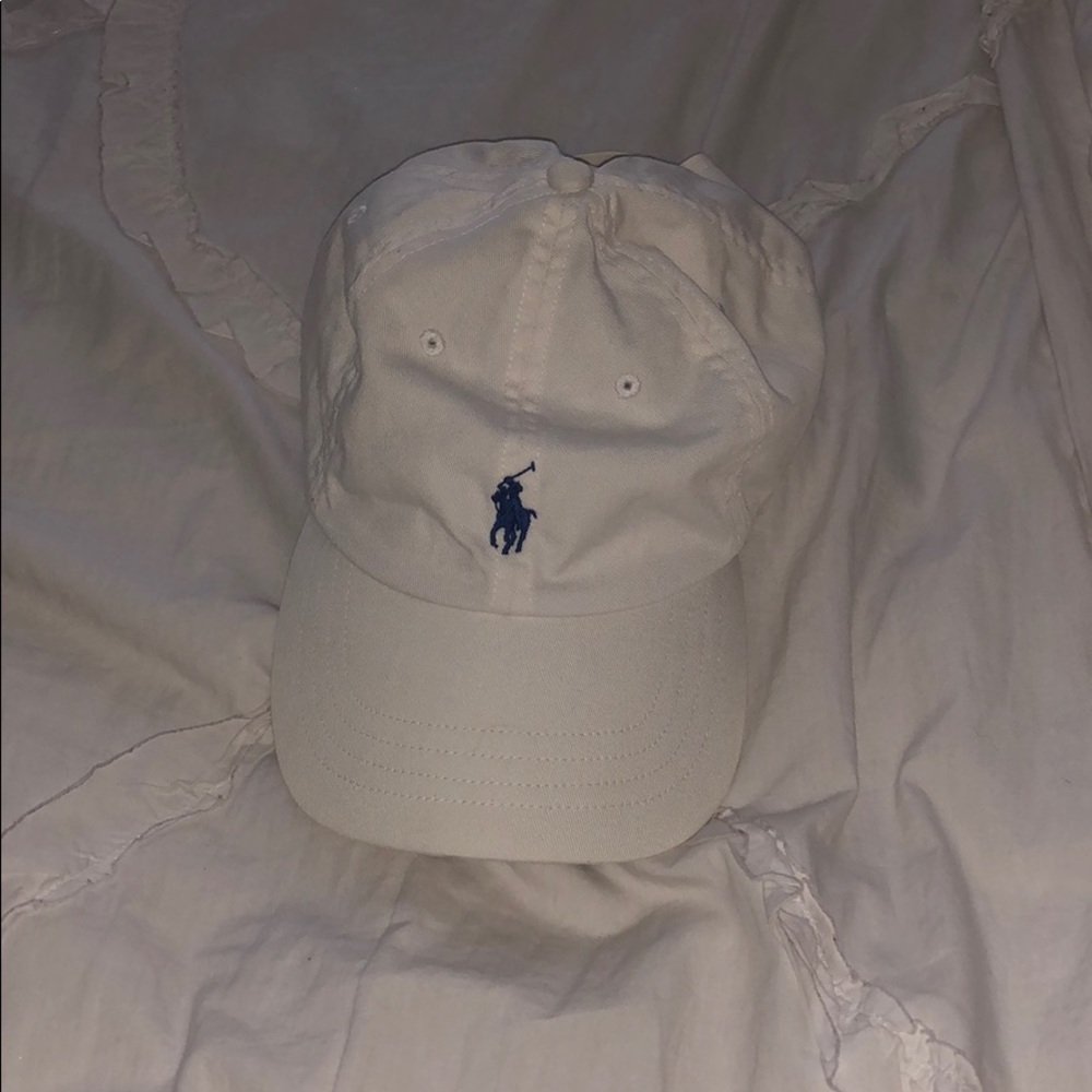 White Ralph Lauren Polo Baseball Cap